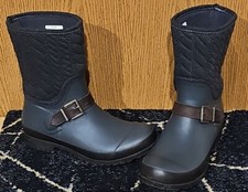 Botas de chuva Sperry Top Sider femininas acolchoadas tamanho 7 cinza carvão impermeável comprar usado  Enviando para Brazil