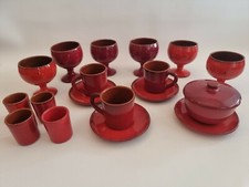 Red enamelled terracotta d'occasion  Expédié en Belgium