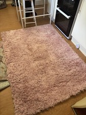 Soft pink shaggy for sale  WARMINSTER
