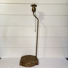 Base de abajur de mesa vintage de madeira com soquete de corrente de puxar pintura desgastada rústica comprar usado  Enviando para Brazil