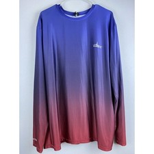 Usado, Masculino Tamanho 2XL Habit LS Fator Solar Azul Ombre Bandeira Gráfica Caiaque, Exterior, Peixe comprar usado  Enviando para Brazil