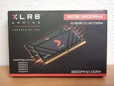 PNY XLR8 Gaming 32GB (2x16GB) DDR4 DRAM 3200MHz (PC4-25600) CL20 1.2V Dual Chann, usado comprar usado  Enviando para Brazil