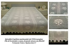 Splendido copriletto uncinetto usato  Italia