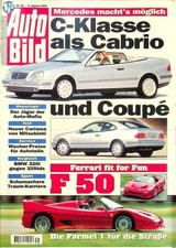 3) Auto Bild 31/1995 - VW Scirocco GT mit 75PS in  - BMW 320i touring mit 150PS, usado comprar usado  Enviando para Brazil