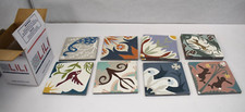 Lote de 10 azulejos quadrados de cimento feitos à mão LiLi estilos sortidos inserções de 8 x 8" comprar usado  Enviando para Brazil