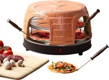 Mini piec do pizzy Emerio PO-116124.1 z oryginalną pokrywą glinianą towar B na sprzedaż  PL