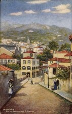 Ak Insel Madeira Portugal, Landschaft von  Straße mit Häusern,... - 4921839, usado comprar usado Ak Insel Madeira Portugal, Landschaft von  Straße mit Häusern,... - 4921839, usado comprar usado  Enviando para Brazil