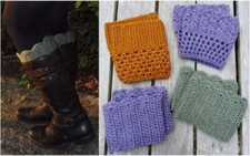 Crocheted boot cuffs for sale  MAIDSTONE