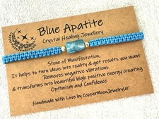 Macrame blue apatite for sale  KNUTSFORD