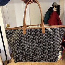 Bolsa tote Goyard Saint Louis PM preta/marrom lona/couro, usado comprar usado  Enviando para Brazil