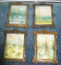 Bilder jahreszeiten seidenbild gebraucht kaufen  Kiel