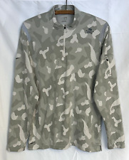 Jaqueta de corrida Nike Fit Dry Pre Lives masculina grande cinza camuflagem 1/4 zíper pulôver comprar usado  Enviando para Brazil