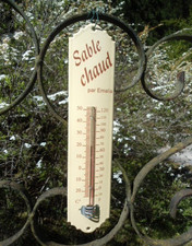 Thermomètre émaillé extéri d'occasion  Mehun-sur-Yèvre