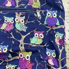 Bolsa tote coruja boho azul marinho zíper bolso lateral comprimento total 35 pol comprar usado  Enviando para Brazil