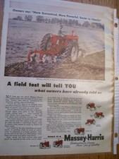 Vintage massey harris d'occasion  Expédié en Belgium