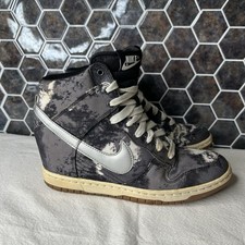 Tênis Nike Dunk Sky feminino estampa alta tamanho 8 preto branco anabela 543258-004, usado comprar usado  Enviando para Brazil