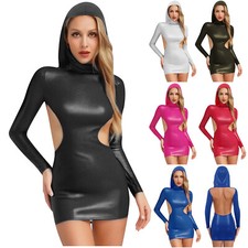Mini vestido feminino lingerie adulto fantasia bodycon vestido festival oco apertado, usado comprar usado  Enviando para Brazil