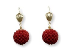 Orecchini corallo rosso usato Orecchini corallo rosso usato  Torre del Greco