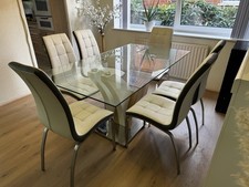 Glass stylish dining for sale  BROMLEY