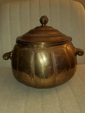 Raro! Vaso antigo tigela de latão Art Nouveau Dresden Böhm & Hennen Ignatius Taschner comprar usado  Enviando para Brazil
