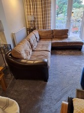 Corner leather suede for sale  BIRMINGHAM