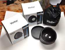 Adaptador de lente profesional 2-Vivitar 55 mm alta definición HD HD4, teleobjetivo y ancho segunda mano  Embacar hacia Mexico