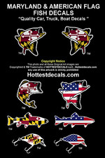 Maryland fish decal for sale  Edgewater
