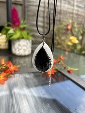 Peacock feather necklace for sale  PETERBOROUGH