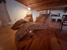 Chaises longues rotin d'occasion  Peaugres