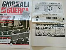 Giornali guerra 1947 usato  Novara