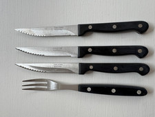 Steakmesser gabel pizza gebraucht kaufen  Holzminden