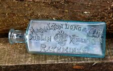 Botella médica vintage de vidrio Hamilton Dublin Kingstown química farmacia Irlanda segunda mano  Embacar hacia Argentina