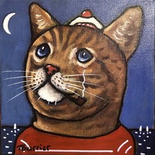Tableau portrait chat d'occasion  Saint-Erme-Outre-et-Ramecourt