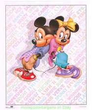 poster mickey d'occasion  Expédié en Belgium