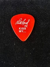 LITA FORD Runaways Kiss My... 1990 Stiletto Tour Signature PICARETA DE GUITARRA VERMELHA  comprar usado  Enviando para Brazil