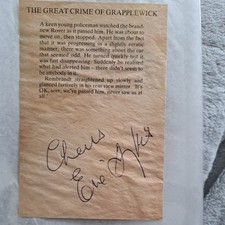 Eric sykes autograph for sale  BROMSGROVE