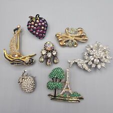 Vtg rhinestone brooch for sale  Lake Grove