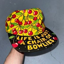 Boné chapéu ajustável vintage Life is Just a Chair of Bowlies Mary Engelbreit raro anos 90 comprar usado  Enviando para Brazil