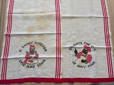 Conjunto de 2 Toalhas de Chá Vintage Preto Americano - Feito à Mão comprar usado Conjunto de 2 Toalhas de Chá Vintage Preto Americano - Feito à Mão comprar usado  Enviando para Brazil