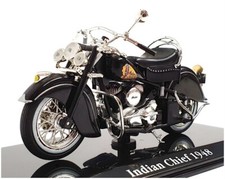Moto Atlas Editions escala 1/24 4 658 106 - 1948 Indian Chief - Preta comprar usado  Enviando para Brazil