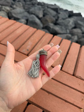 Ciondolo corno rosso usato  Napoli