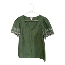 J.crew green blouse for sale  Wasco