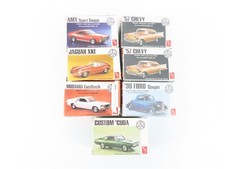 LOTE de 7 kits de carros AMT Mustang, 57' Chevy, 36' Ford, AMX e Jaguar escala 1:43 comprar usado  Enviando para Brazil