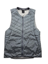 Szara męska kamizelka do biegania Nike Aerolayer Kurtka Pełny rozmiar na zamek błyskawiczny na sprzedaż  PL