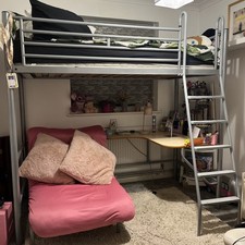 Metal loft bed for sale  HORLEY