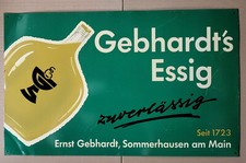 Altes blechschild gebhardt gebraucht kaufen  Würzburg