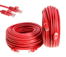 Cabo de rede CAT6 Ethernet Patch Cord RJ-45 LAN vermelho 50 pés-200 pés pacote múltiplo LOTE comprar usado  Enviando para Brazil