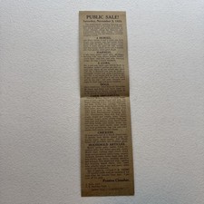 Public livestock sale for sale  Hanover