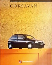 Vauxhall corsavan brochure for sale  BIGGLESWADE