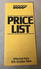 Austin rover price for sale  NOTTINGHAM